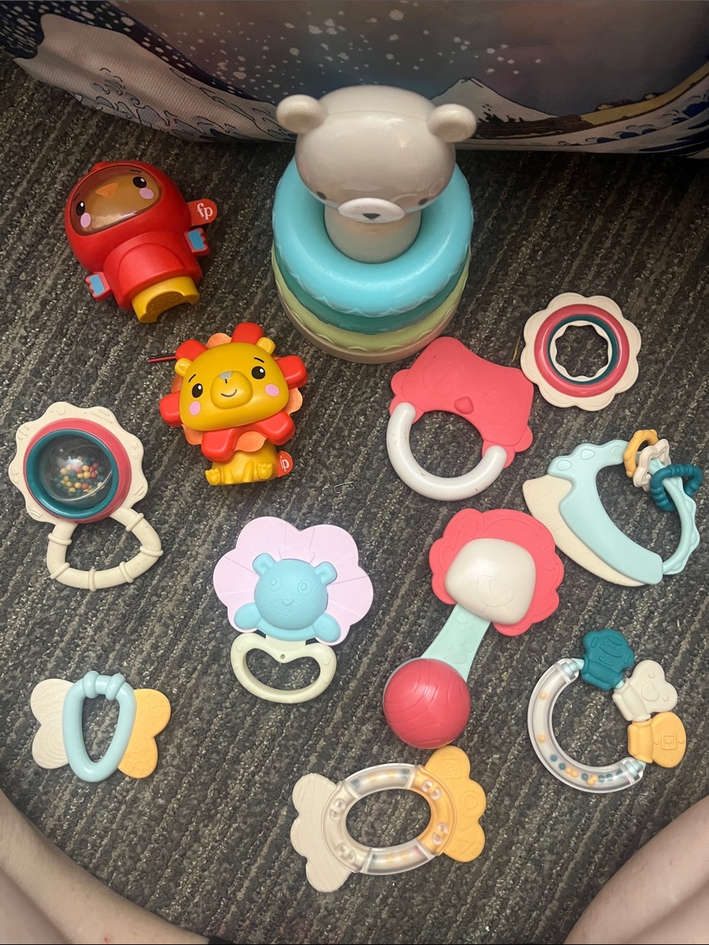 Assorted Baby Teething & Rattle Toy Set - Multicolor #232